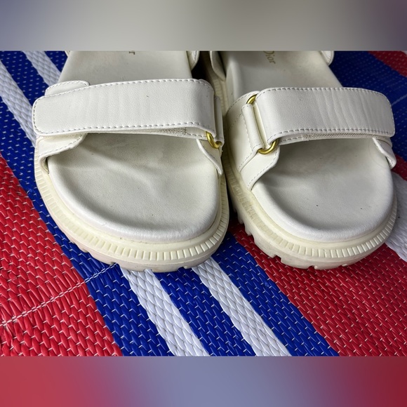 Authentic - Christian Dior DiorAct Sandals - Lambskin - Women’s Gold Shoes EU 41 - Picture 12 of 15